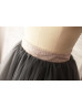 Classic Short Sequin Belt Tulle Skirt For Wedding Classic Short Sequin Belt Tulle Skirt For Wedding